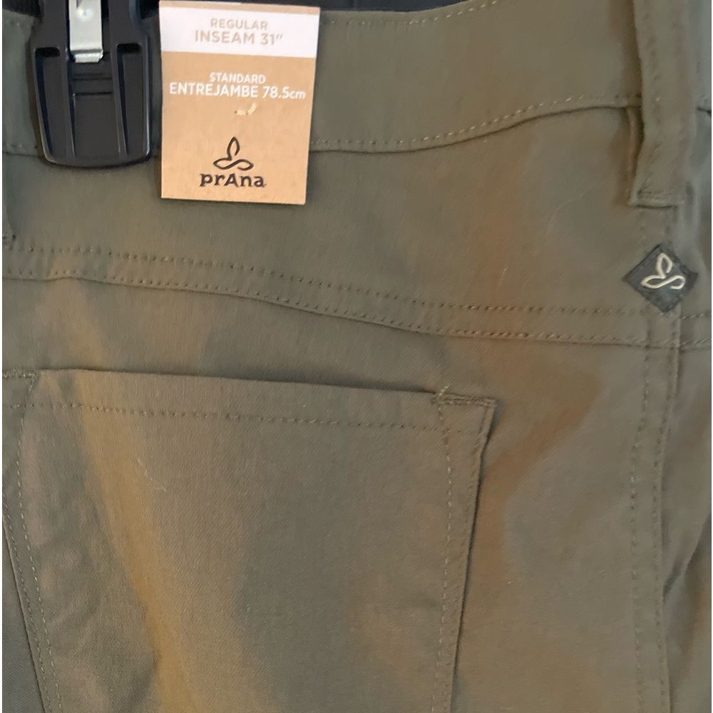 NWT Prana Women Sz 12 Green Cargo Briann Stretch Zion Fitted Midrise Pant Skinny